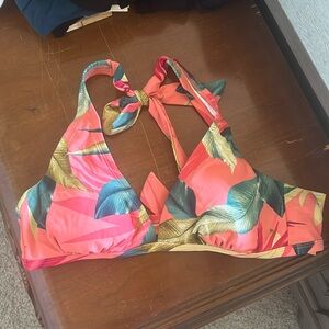 Floral bikini top